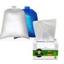 우리엄마 뽑아쓰는 분리수거용 쓰레기 봉투 70매 20L 투명 청색 1개, 20L투명