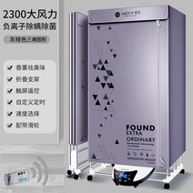 미니스타일러 휴대용의류관리기 접이식 전기 의류 건조기 음이온 살균 스마트 원격 제어 휴대용, 02 2300W_05 AU, [02]