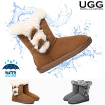 투버튼 양털 호주 어그부츠 AS UGG 탈리아 겨울 여성 미들 클래식