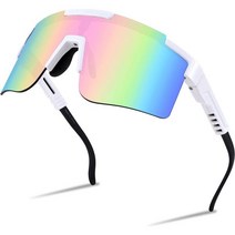 FEISEDY 김하성 야구 스포츠 선글라스 최강야구 MLB 메이저리그 사이클, Rainbow-mirror, 75 Millimeters