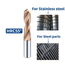 단단한 텅스텐 카바이드 드릴 비트 Forr CNC Gwist 1020mm 금속 강철, 1.6mm+55drill bit