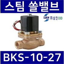 BKS-10-27-AC220V 사용전압:AC220V 관접속구경:1인치(25A) 삼인SAMIN 스팀전자변 스팀밸브 증기밸브 솔레노이드밸브 사우나밸브 세탁소밸브, 1개
