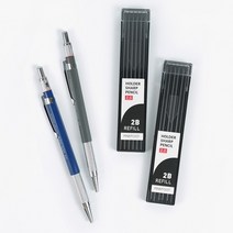 핑크풋 홀더 샤프 필기 도구 클립 펜 메모 펜슬, 네이비