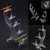 투명 아크릴 안경진열대 선글라스 거치대 정리대, 3단