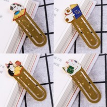 금속 고양이 북마크 책갈피 클립 북홀더 북클립, 1책갈피-돋보기고양이