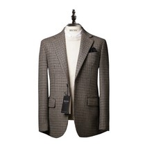 비시크 루덴스 체크 울 블레이저