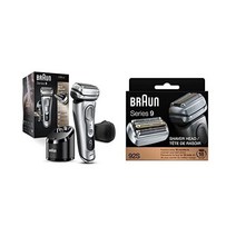Braun 브라운 시리즈 99330s 충전식 습식건조 남성 전기면도기, 92S 교체 헤드