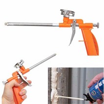 foam expand spray gun foam glue gun all metal 폴리우레탄 총 접착제 총 도구 foam bubble sealant specia tool, 없음