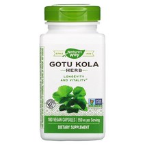 네이처스웨이 고투콜라 허브 475MG Vegan Capsules 180정