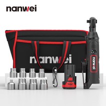 NANWEI 미니 12V/45NM 라쳇 스패너 / Type-C 커넥터 / 다목적 임팩트 스패너 / 2.0ah 배터리, nw8398-1ha, 03 NW8398-1HA