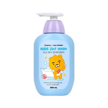 LG생활건강 카카오 키즈 2in1 헤어 앤 바디워시 라이언(390ml), 단품