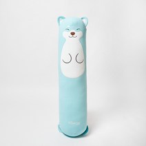 그린베어 꿀몽 대형 바디필로우 롱쿠션 커버 안고자는베개 쿠션, 블루