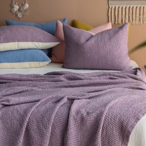 모달와플 홑이불 사계절이불 여름이불 쇼파커버 SS/Q/K -13color, 슈퍼싱글 홑이불(SS) 단품, 퍼플