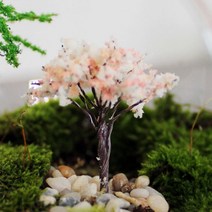 이자카야 일식집 인테리어 분경 조화 벚꽂 미니어처 장식 선반 꾸미기 벚나무 핸드메이드, 미니어쳐벚꽃A
