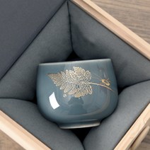 100% 수제 선물용 심플하고 이쁜 고급찻잔 1개, 차이니즈 레드