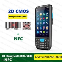 판매 안드로이드 핸드 터미널 PDA 하니웰 바코드 스캐너 1D 레이저 QR 휴대용 데이터 수집기 4G NFC, 10 2D 6603 NFC_03 EU