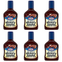 Kraft 크래프트 불향소스 바베큐소스 Hickory Smoke BBQ Sauce 496g 6개