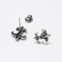 S925 실버 엔틱 C스타일 문양 귀걸이 1쌍 P0934w