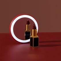 트립인 접이식 휴대용 양면 LED 조명 확대경 화장 미니 손거울, 1개, 1.LED심플미니/레드