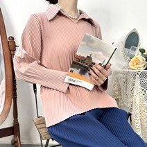 마담플리츠 크리제 플리츠 티셔츠 이세이 구호스타일 블라우스 주름옷