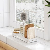 ONY 싱크대수세미걸이 설거지통받침대 행주건조대주방정리스텐 화이트 멀티형