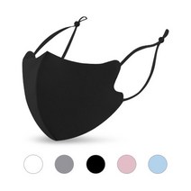 3D 끈조절 네오플랜 컬러 마스크 연예인 패션 마스크 방한 마스크 (두께 2종 5 Color), 3. 그레이 (1mm)
