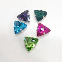 18mm정삼각 캡보석 (5개), 핫핑크