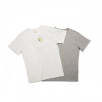 빅유니온 19SS 2팩 티셔츠 화이트 그레이