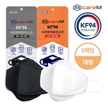 태명 케어엠 KF94 아라방역용마스크 100매입, 화이트