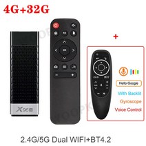 ott셋톱박스 ott 넷플릭스 셋톱 셋탑 박스 X96S Amlogic S905Y2 4GB 32GB 안드로이드 9.0 TV 스틱 4K HD 동, 04 4G32G Voice RC_01 미국 플러그