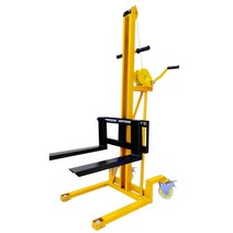 접이식 스태커 수동 지게차 리프트 운반 구르마 카트, 큰 바퀴 200 kg 제기 1.2 미터
