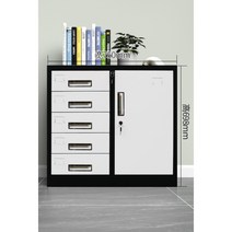 사무실 철제 캐비넷 대형 서류철 보관함 잠금, F화이트