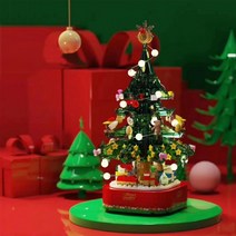 LED 오르골 크리스마스 트리 블럭 피규어 블록 산타 루돌프 눈사람 만들기, 상세페이지 참조