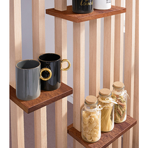 milovhi 인테리어 셀프 우드 파티션 추가 선반 조절발, 파티션 부속품, 타공전용 선반 538 화이트