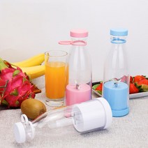 다이어트 디톡스 해독주스 휴대용 텀블러 블렌더 다기능 과즙 짜는 기계 과일 믹서 병 메이커 충전식 햄, 08=분홍색_Manual