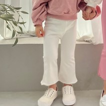러브베베샵 23 봄 유아동 키즈 여아 땡큐 프릴 부츠컷 레깅스 팬츠