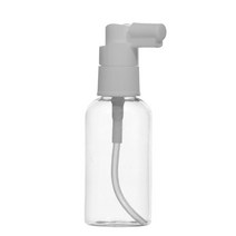 허브스프레이 헤어 스프레이용기 검정 흰색캡 20~500ml, 50ml(타원형), 투명용기 흰색캡, 1개