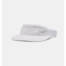 국내매장판 언더아머 여성 UA 아이소 칠 드라이버 바이저 모자 1369799-100, White-OSFM