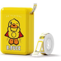 라벨기 휴대용 블루투스 NIIMBOT & B.Duck D110 휴대용 라벨 프린터 무선 마커 테이프 안드로이드, 01 D110 Duck