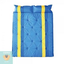 캠핑 자충식 접이식 에어매트 에어배드 192x132x3cm, 옐로우