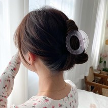 둥근헤어집게핀 반묶음머리 일주일헤어핀 휴양지핀 프렌치스타일 꾸안꾸 혼주악세사리
