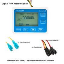 US211M-HS21TFV 복용량 기계 정량 컨트롤러 1-30L/min 24V displayer가있는 속도계 센서 리더, 02 US211M Controller