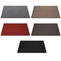 순수 코일 현관매트 90 x 60 cm 두께 12mm, 올블랙