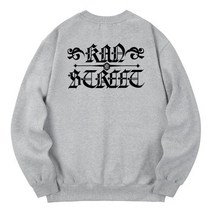 남자 여자 맨투맨 스웨트 셔츠 칸6312 KMG0132 더칸 기모 - 그레이