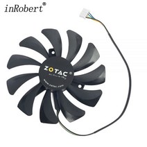 쿨러 Zotac Nvidia GTX1060 6GB 미니 GTX 1060 3GB HA9010H12F-Z HP RX480 그래픽 카드 온도을위한 부품 85mm 12V 팬 교체, 한개옵션0