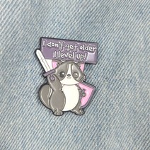 BC075 동물 업그레이드 된 늙지않는 쥐 마우스 배지 빼지 브로치 뱃지 뺏지