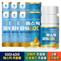 50대 60대 그리스산 매스틱 검 브로콜리 추출물 추천 6통 6개월분 비움샵 브로콜리 농축액 직장인 수험생 감초 회화나무열매 추천 식약처인증