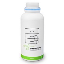콘크리트 목재 철재용 페인트 부착력강화 프라이머 젯소 1L GESSO 실내 벽지 DIY 잿소
