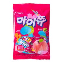 Szmart 슈퍼마켓 낱개포장 마이쮸 복숭아맛 92g 중학생 청소년 대절버스 간식