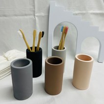 규조토 칫솔 꽂이 면도기 홀더 욕실용품 친환경 칫솔통 거치대 인테리어 제로웨이스트, 블랙, 1개